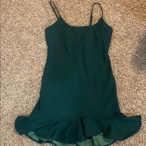 Dark green dress